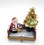 Picture of Limoges Santa with Christmas Tree by Fence Box