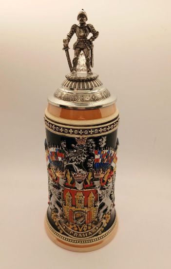 Picture of Prague Coat of Arms German Beer Stein 