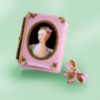 Picture of Limoges Marquise de Pompadour Book Box with loose porcelain Bow