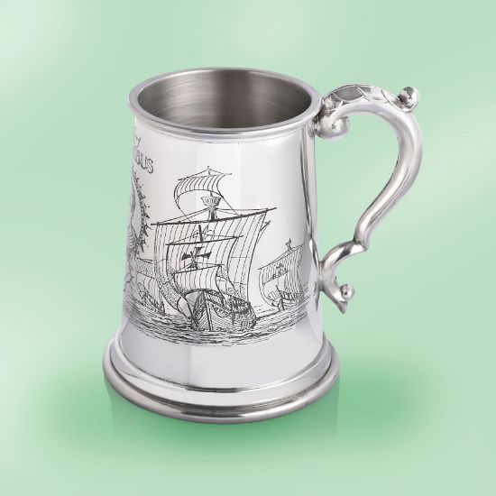 Picture of British Pewter Columbus Tankard