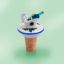 Picture of Porcelain Bottle Stopper with Wine Bottle  