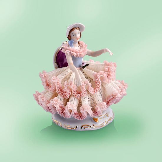 Picture of Dresden Porcelain Girl  with Chair