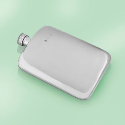 Picture of Flat Pewter British Flask 
