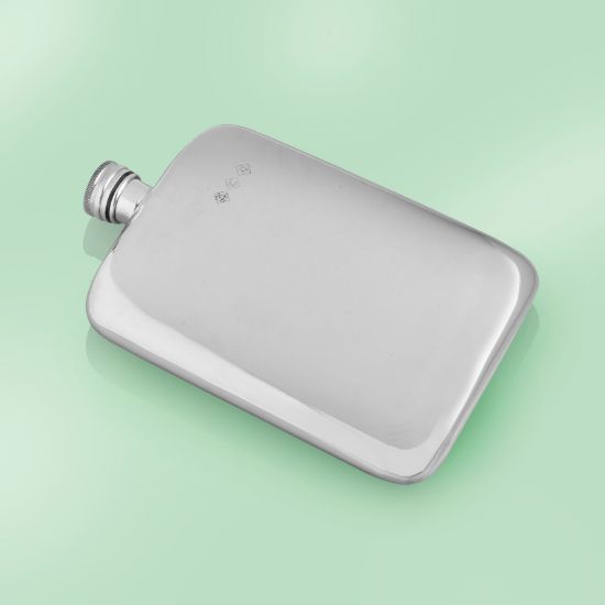 Picture of Flat Pewter British Flask 