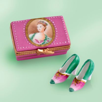 Picture of Limoges Marquise de Pompadour  Shoes Box with Shoes