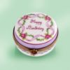 Picture of Limoges Happy BIrthday Box with Roses Garland
