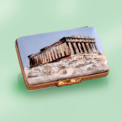 Picture of Limoges Parthenon Greece Postcard Box