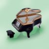 Picture of Limoges Black Grand Baby Piano Box with Bench