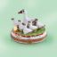 Picture of Limoges 6 Geese a Laying Box