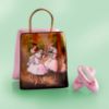 Picture of Limoges Ballerinas Painting Shopping Bag Box with Slippers