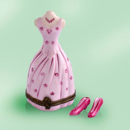 Picture of Limoges Pink Dress with Shoes Box