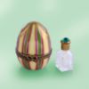 Picture of Limoges Yellow Purple Green Egg Box with Perfume Bottle 