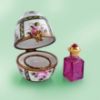 Picture of Limoges Egg with Roses Box and Perfume Bottle