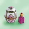 Picture of Limoges Egg with Roses Box and Perfume Bottle