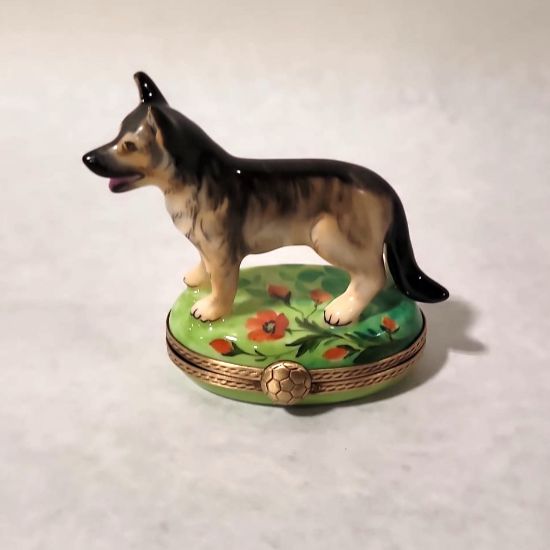 Picture of Limoges German Shepherd Dog Box 