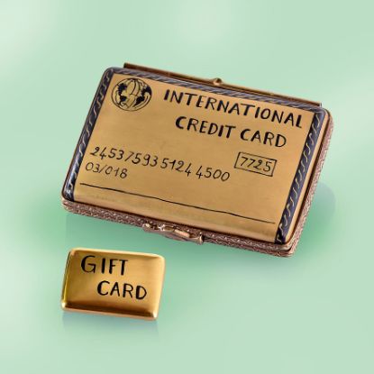 Picture of Limoges  International Credit Card  Box with  Gift Card 
