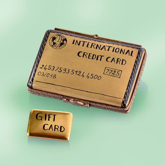 Picture of Limoges  International Credit Card  Box with  Gift Card 