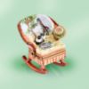 Picture of Limoges Safari Rocking Chair Box with Hat and Camera