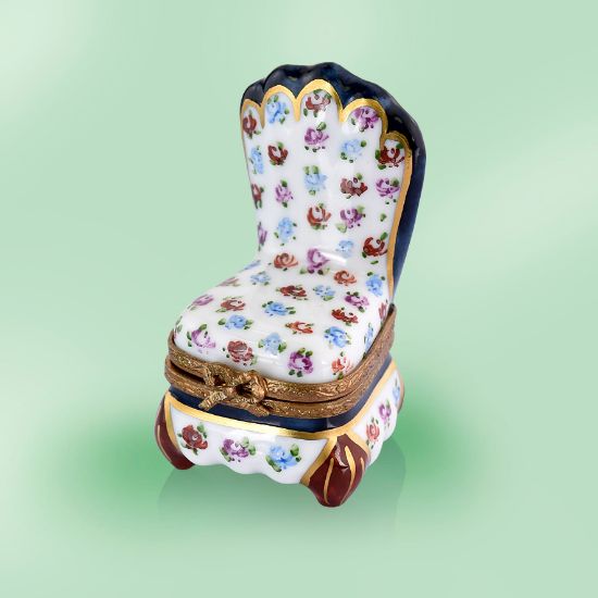 Picture of Limoges Chair with Roses Box