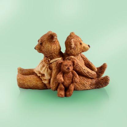 Picture of Teddy Bears Family  British Trinket Box
