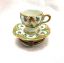 Picture of Limoges Gold and Green Leaves Cup and Saucer Box