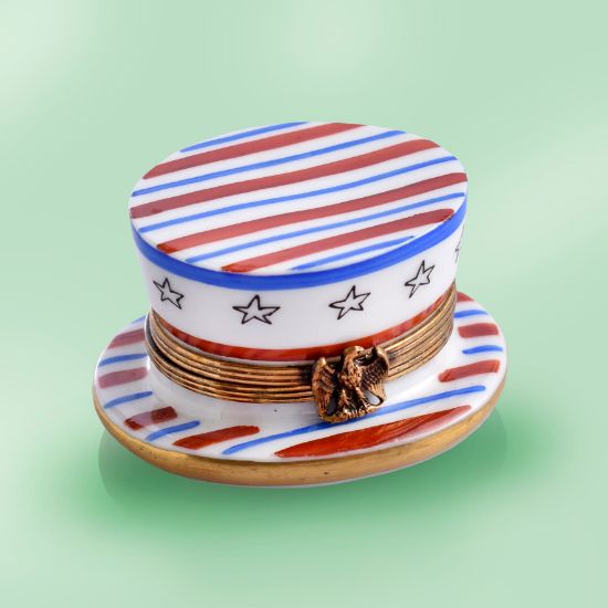 Picture of Limoges USA Hat Box with Stars