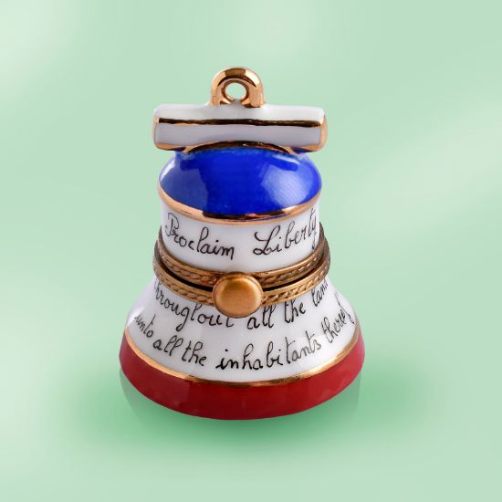 Picture of Limoges Red ,White and BlueLiberty Bell Box 