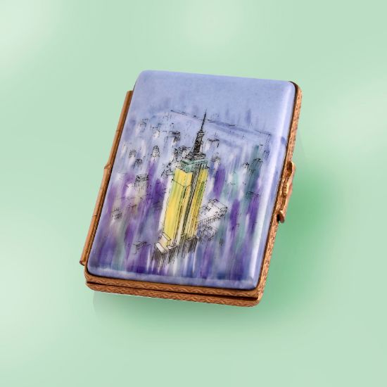 Picture of Limoges New York Empire State Building Postcard Box