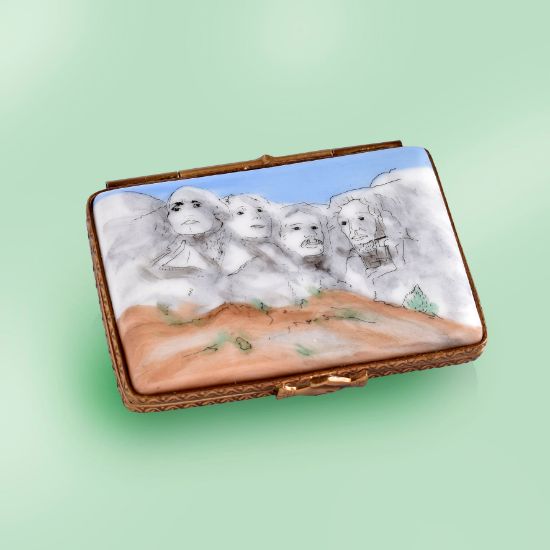 Picture of Limoges Mt Rushmore Postcard Box