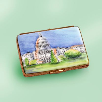 Picture of Limoges Washington Capitol Postcard Box 
