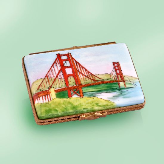 Picture of Limoges San Francisco Golden Gate Postcard Box