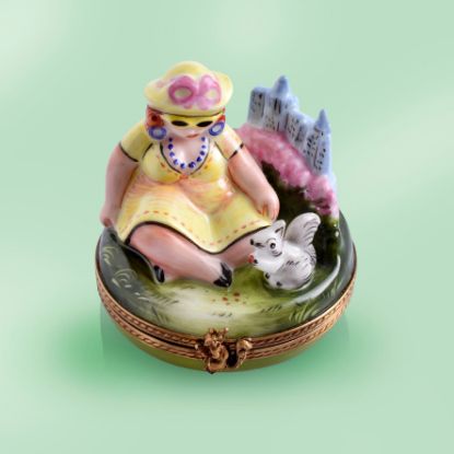 Picture of Limoges Lady at Central Park with Squirrel Box