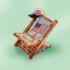 Picture of Limoges USA Beach Chair with USA Cap Box