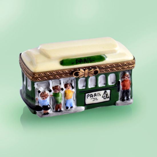 Picture of Limoges Green Cable Car Box