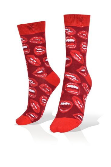 Picture of Socks with Red Lips