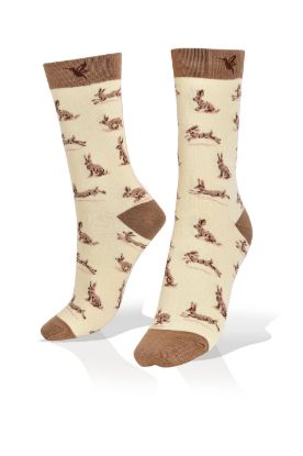 Picture of Rabbits on Ivory Socks