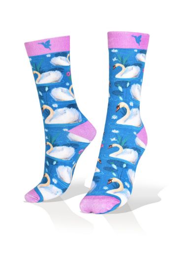 Picture of Swans on Lake Socks