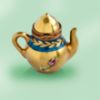 Picture of Limoges Gold Teapot with a Rose Box