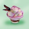Picture of Limoges Pink Rose with Monarch Butterfly Box 
