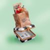 Picture of Limoges Morning Shopping  Bag with Flowers and Newspaper Box