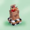 Picture of Limoges Morning Shopping  Bag with Flowers and Newspaper Box