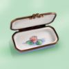 Picture of Limoges Painting of Swan and Waterlily Box