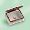 Picture of Limoges Book with Blue Ribbons and Roses Box