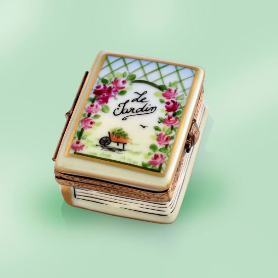 Picture of Limoges Le Jardin, The Garden Book box with Ladybug inside