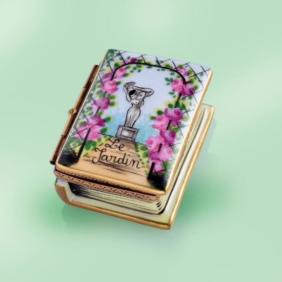 Picture of Limoges Garden Book with Statue Box