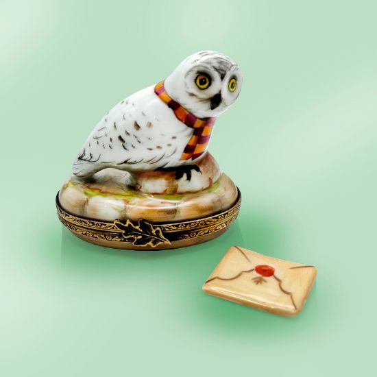 Picture of Limoges White Wise Owl Professor Box