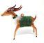 Picture of De Carlini Reindeer in Green and Gold Ornament