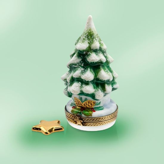 Picture of Limoges Christmas Tree with Snow Box and Star