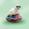 Picture of Limoges White Owl on Pink Box
