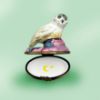 Picture of Limoges White Owl on Pink Box